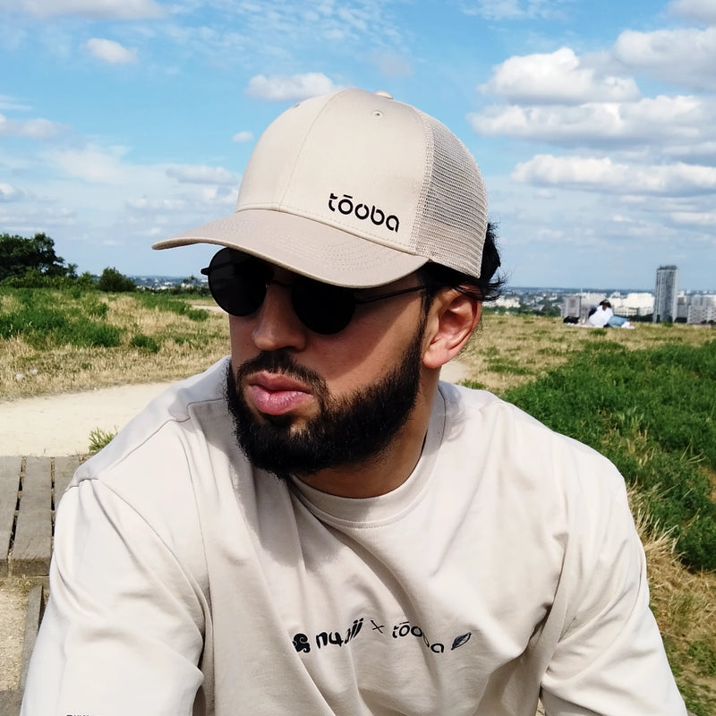 Casquette filet beige - tōoba cap beige