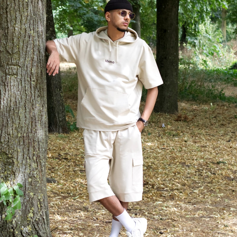 Ensemble été oversize beige - tōoba traksuit light beige